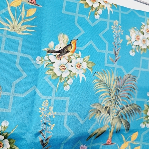 India Circus by Krsnaa Menta Set Of 2 Satin Almond Blossom Garden Pillow Sham - Picture 3 of 6